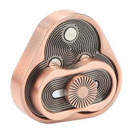 Push Slider Aluminium Alloy Portable Tricyclic Corrosion Resistance Fingertip Slider Toy for Relieve Stress Autism