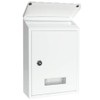 Wall Mounted Mailboxes with Key Lock, Outdoor Key Locking Mail