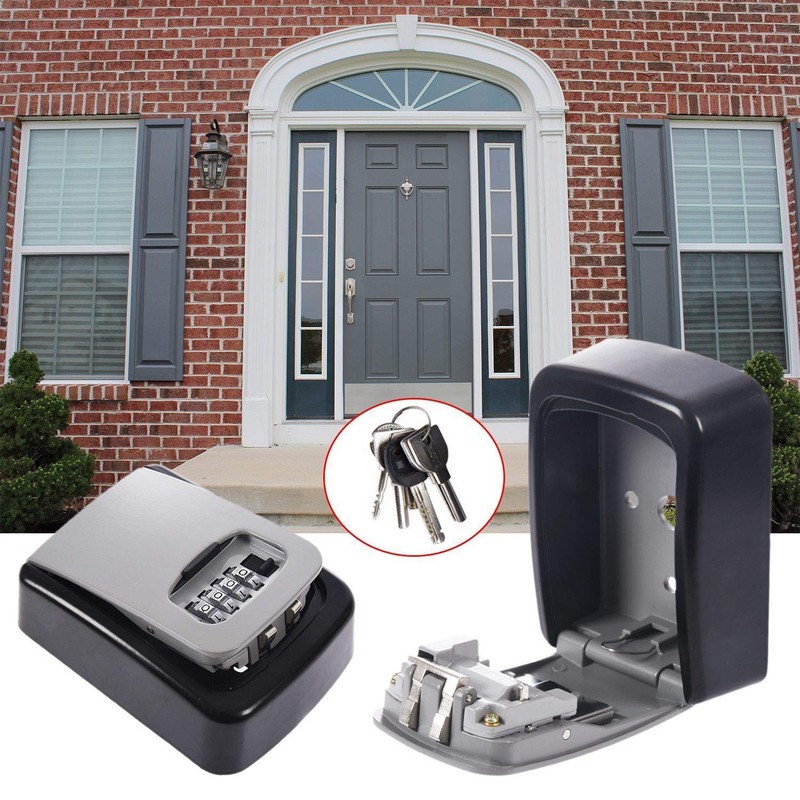 Tech Traders ® Key Lock Box,Wall Mounted Key Safe, Key