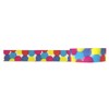 Wrapables Colorful Patterns Washi Masking Tape, Birthday Bash