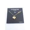 Coach CG068-GLD Women's Heart Necklace, Gold