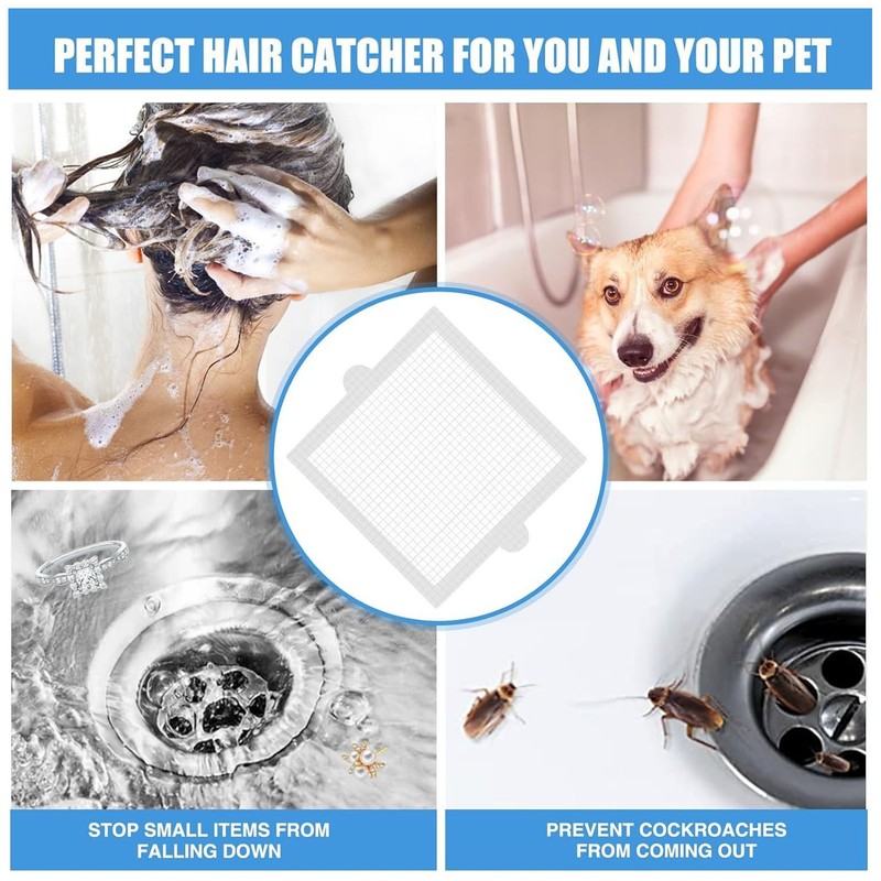 50pcs Disposable Drain Hair Catcher Prevent Clogging Waterproof Shower Drain