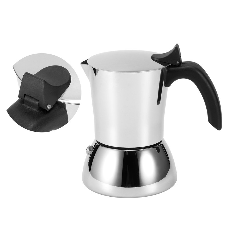 304 Stainless Steel Coffee Maker Mocha Pot Extraction Kettle for