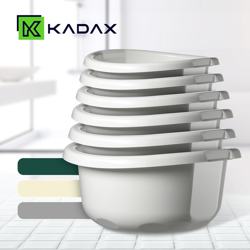 KADAX Plastic Bowl, Washing Up Bowl in Various Sizes and