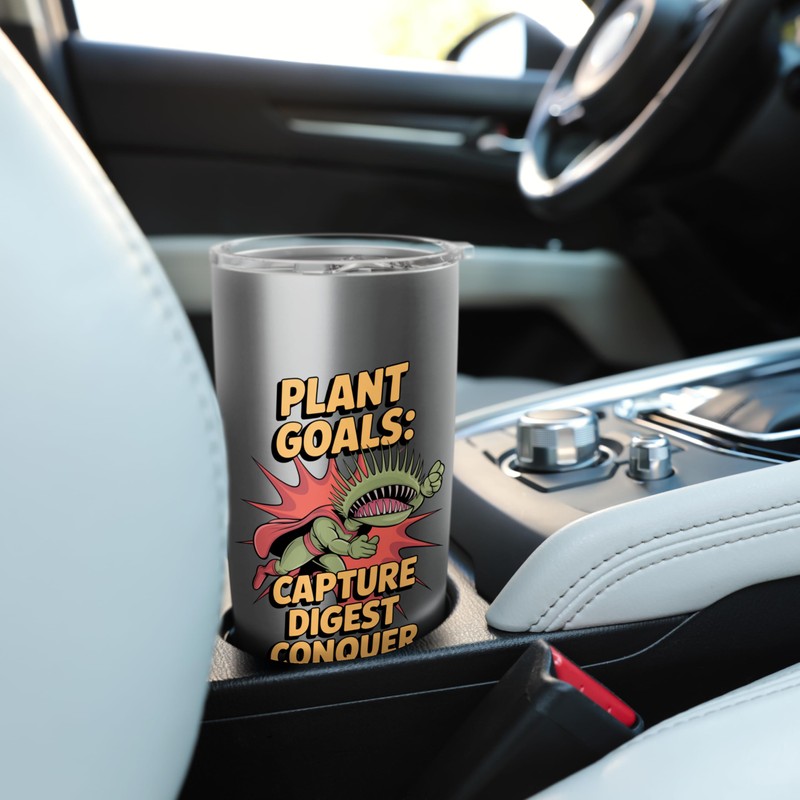 Capture Digest Conquer Carnivorous Plant Enthusiast Stainless Steel Insulated Tumbler