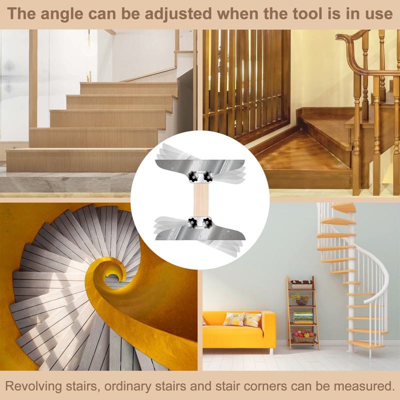 NAACOO Stair Tread Template Tool, Stair Measuring Tool, Tread Jig