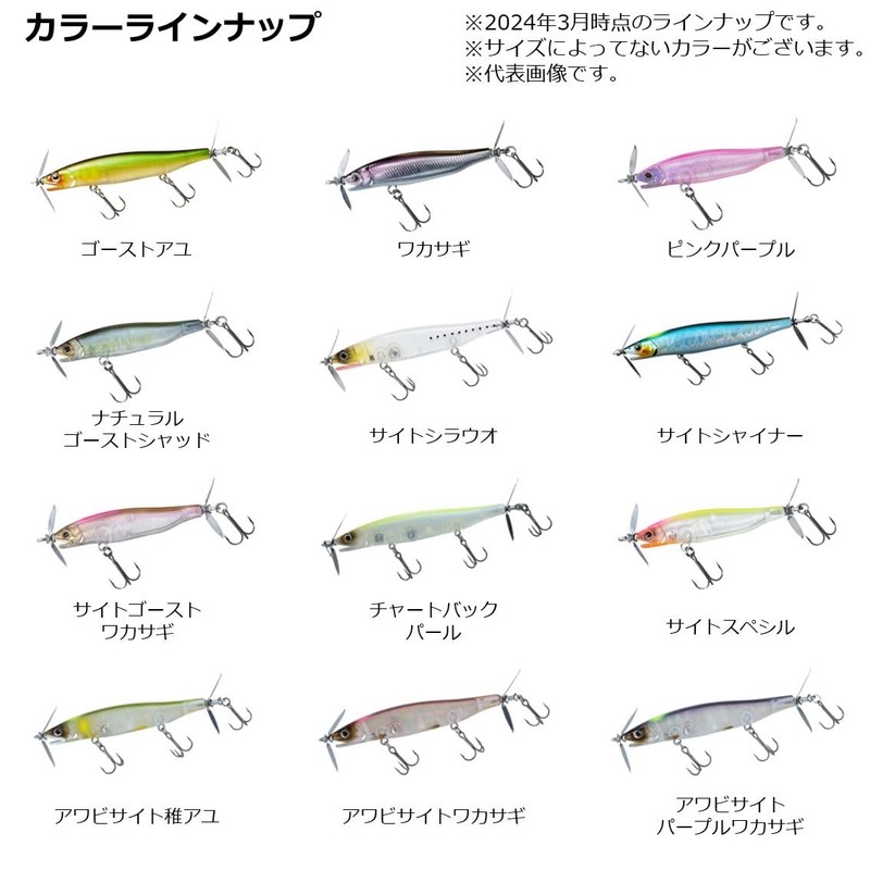 Daiwa Wakasagi 72S Prop Bait, Gas Tonade