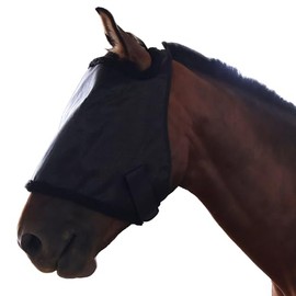 KZWT Horse Fly Mask, with UV Protection Horse Fly Mask, Full Face Fine Mesh Coverage Provide Better Vision and Airflow for Horse