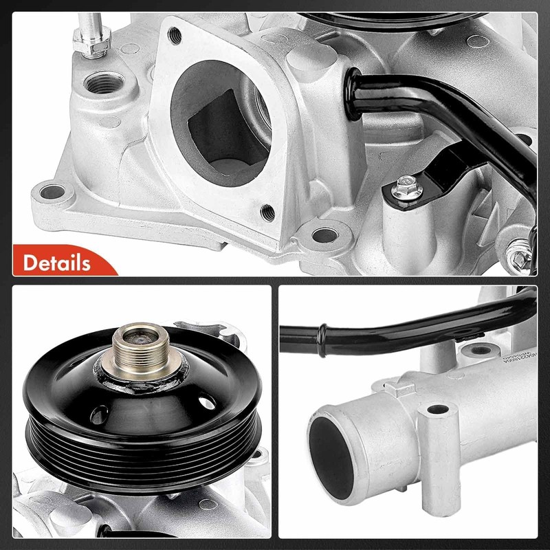 A-Premium Engine Water Pump with Gasket & Pulley Compatible with