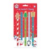 Kids Create Pack 5 Children's Christmas HB Pencils & Novelty