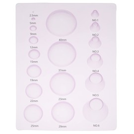 Lind Kitchen 3D Domes Half Ball Mould 3-Row Paper Quilling Tools Plastic Mini Quilling Mold for DIY Paper Craft Tool, Pink