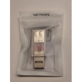 PortaPow USB Data Blocker Transparent - Practice Safe Charging -  NEW