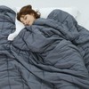 Weighted Idea Weighted Blanket for Adults (Dark Grey,48"x72",15lbs) Cooling Breathable