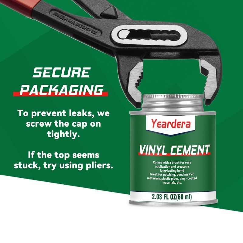 Vinyl Cement, High Strength Vinyl Glue, Waterproof PVC Cement, High
