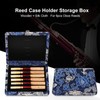 Wooden Silk Cloth Cover Reed Case Holder Storage Box for