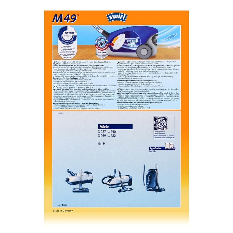 Swirl M 49 AirSpace original - Sparangebot: 4 Premium Microvlies