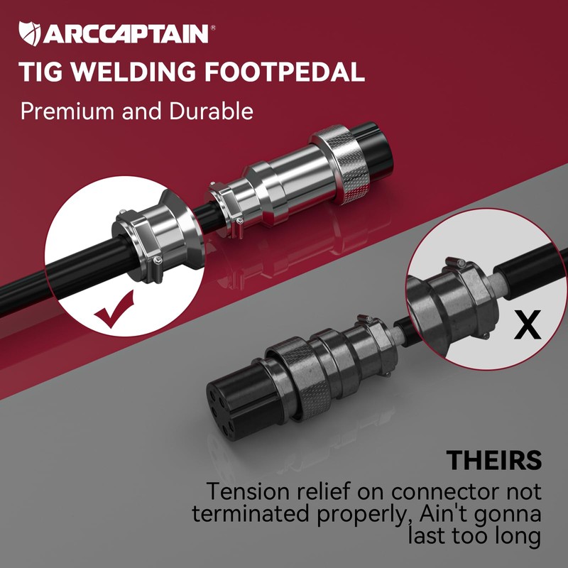 ARCCAPTAIN TIG 5-Pin Welding Foot Pedal for ARCCAPTAIN MIG205 MP,