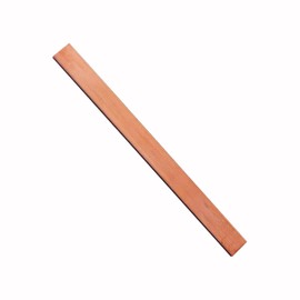 SZLIZHOU 1 Piece Flat Copper Rod, 6 mm x 25 mm x 305 mm Copper Bus Bar Copper Flat Leaf T2 Pure Copper Leaf Red Copper Flat Bus Rectangle Bar for Various DIY (1.6 x 25 x 305 mm)