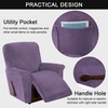 PENDEJATO Stretch Recliner Chair Cover, 4-Pieces Recliner Slipcover Soft Velvet