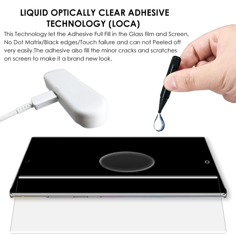 Akcoo Screen Protector for Galaxy Note 20 Ultra,UV Tempered Glass