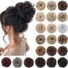 S-noilite 2Pcs Messy Bun Hair Piece Wavy Messy Hair Bun
