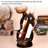 Cat Shaped Wine Rack Metal Sculpture Shelf Practical Sculpture Home