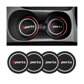 4PCS 2.79 Inch Car Coasters for Cup Holders,Non-Slip Car Cup Coasters with Honeycomb Design,Stylish Cups Holder Coaster for Cars Accessories Interiorfor Most Vehicles