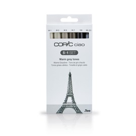 COPIC Ciao marker set A with 72 colours, all-round layout marker, alcohol-based, in practical acrylic display for storage and easy retrieval.