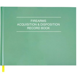 Firearms Acquisition and Disposition Record Book – Fire Record Books, A&D Gun Log Book/ATF Gun Log Book/Record Book - 100 Pages, 10" x 7", Green