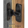 MeBantoo 90/180 Degree Flip Barn Door Lock, Protect Privacy -