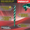 3/4"x 12" Auger Drill Bit for Wood, Hex Shank Tri-Flute