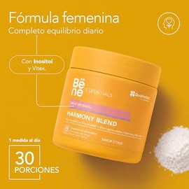 Harmony Blend Suplemento para Mujeres 150g - Myo-Inositol, Vitex, Quatrefolic 5-MTHF  Vitaminas - Polvo Sabor Citrus Lnea Essentials DAILY WOMAN - 30 
