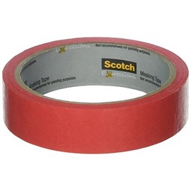Scotch Brand Expressions Masking Tape, 0,94-Inch x 20-Yards, Primary Red (MMM3437PRD)