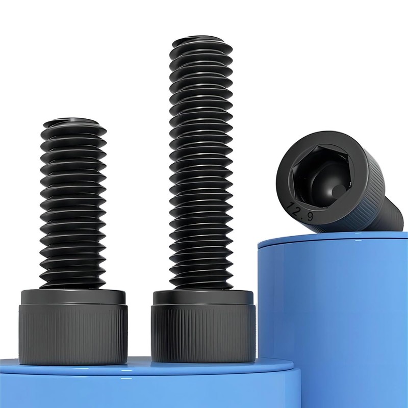 Qrity 10PCS M6x65mm Cylinder Hex Head Cap Screws, Screws Fasteners,