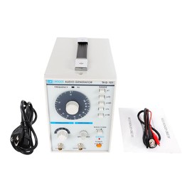 VPABES Audio Signal Source Generator Signal Source Low Frequency Signal Generating Device 10Hz-1MHz W/Test Clip 110V