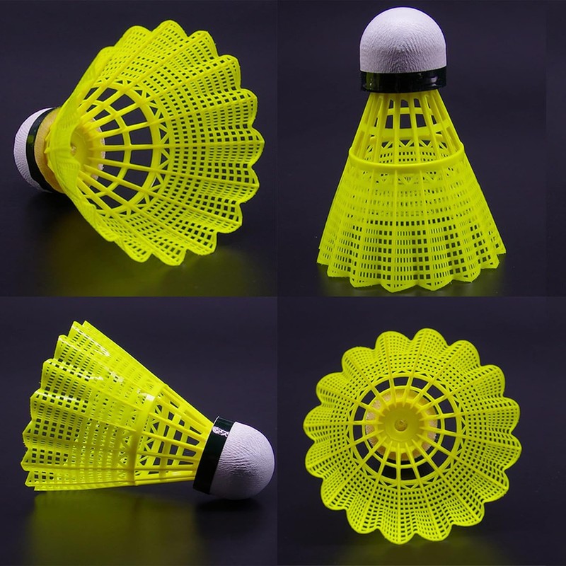 Paifeancodill Badminton Shuttlecocks Birdies, 12 Pcs Nylon Badminton Birdies, Feather