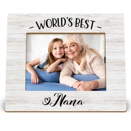 DIENADFX World's Best Nana Picture Frames, Christmas Mothers Grandparents Day Gift for Nana, Best Nana Gifts for Nana Grandma Women from Grandkids, Best Grandma Photo Picture Frames for 5x7 Photos