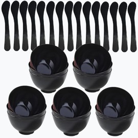 Rowcay 15 Pack Plastic Facial Mask Mixing Bowl, Mud Mask Mixing Bowl DIY Skin Care Mixing Tool Kit with Spatula - Cosmetic Beauty Tool for Home Salon.