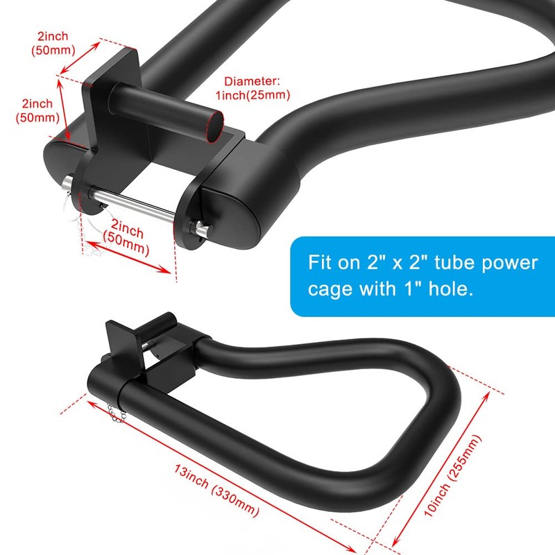 SELEWARE Solid Dip Bar Attachment for 2" x 2" with
