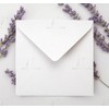 155 x 155mm (6x6) Square White Envelopes x 25