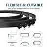 JIHXYER Flexible Bendable Ceiling Curtain Track, 16.4ft (5m) PVC, Metal,