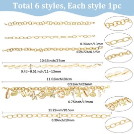 SUNNYCLUE 6Pcs Trucker Hat Chains Charms Summer Ocean Cowrie Shell Starfish Charm Plastic Pearl Beads Assorted Detachable Gold Hat Chain for Women Men DIY Mesh Baseball Caps Accessories Decoration