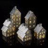 Emryn House 5pc Farmhouse Village Set with String Lights