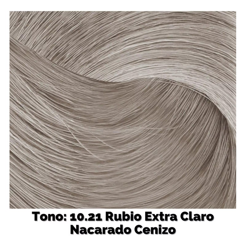 Colortech Tono Beige 10.21 Rubio Extra Claro Nacarado Cenizo
