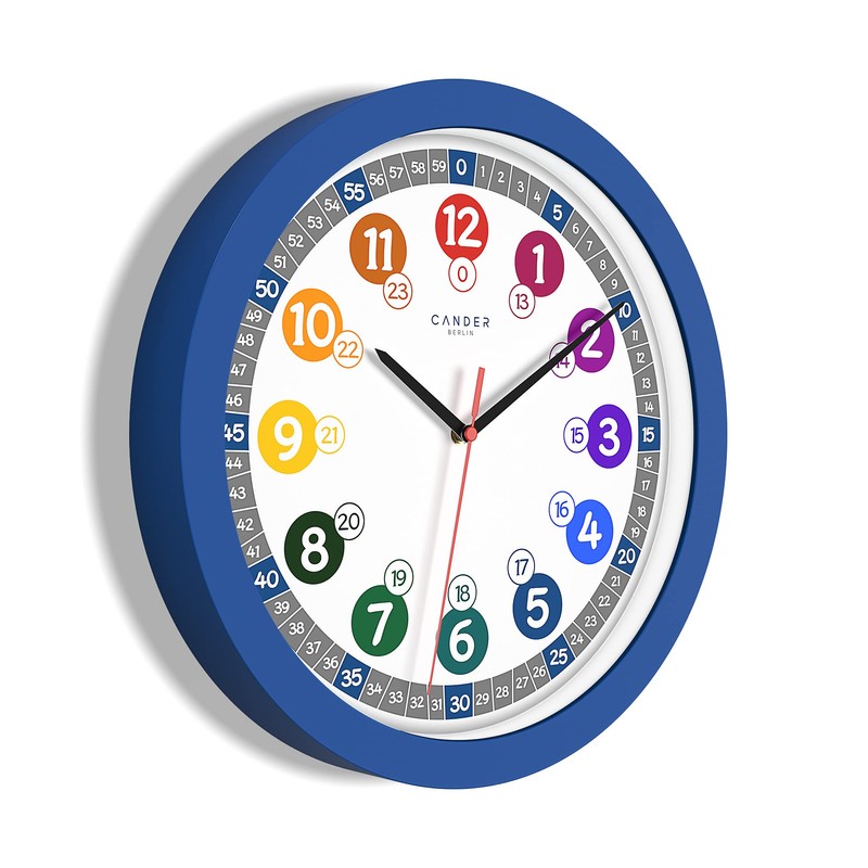 Cander Berlin MNU 1030 J Children's Wall Clock Silent 30.5