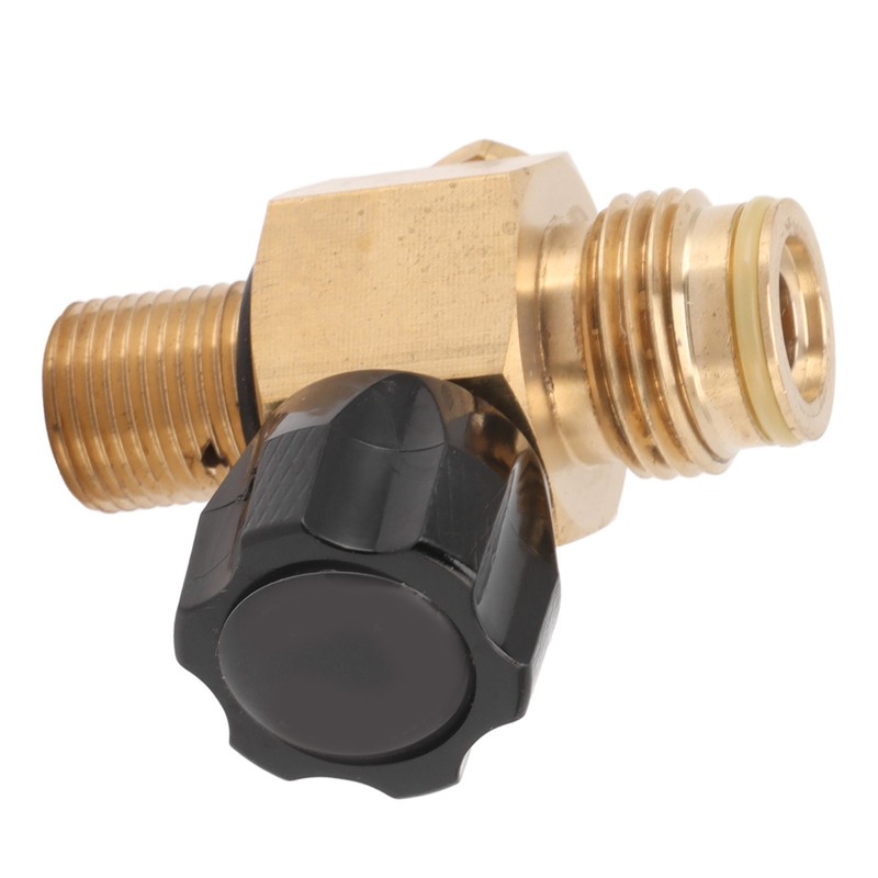 G1/2 14 CO2 Cylinder Refill Adapter Bottle Connector with Black