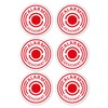 '10 Pieces Isecur® Stickers – Alarm, Alarmgesichert, 40 mm Diameter,