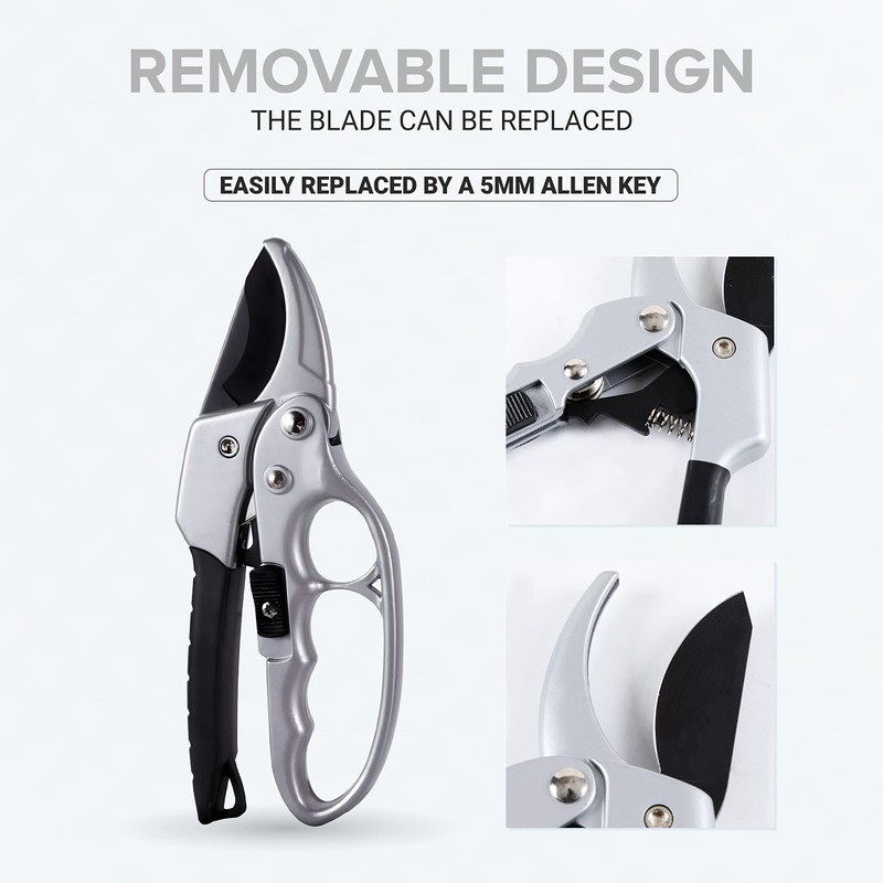 ORGA ECO-FRIENDLY Garden Secateurs, Professional Pruning Shears with Sharp and