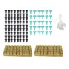 72 Set 1 Inch Rockwool Cubes with 2 Inch Net