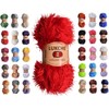 LUKCHE Lukche Eyelash Fun Fur Yarn Premium 100% Polyester 164